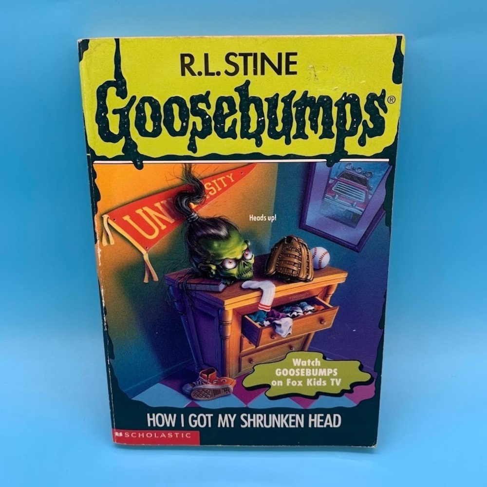 Vintage Goosebumps Paperback Book #39 How I Got My Shrunken Head 1st Print 1996